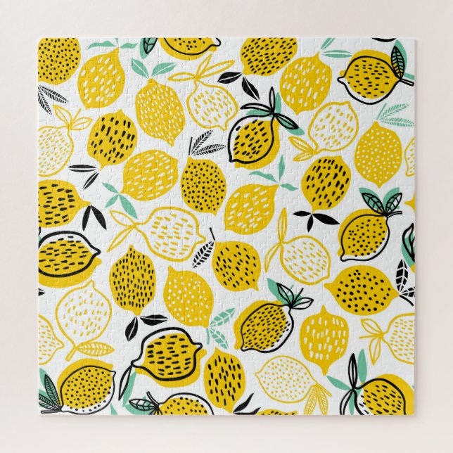 Lemon Summer Design Vintag Illustration (Vertikal)