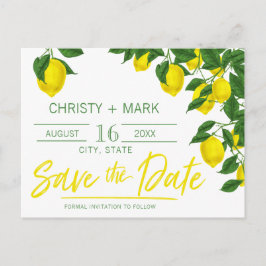 Lemon Summer | Save the Date Postkarte