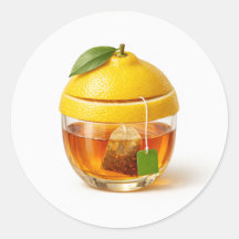 Lemon Tea Glass Sticker