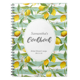 Lemon thematisch, personalisiertes Kochbuch, Notizblock