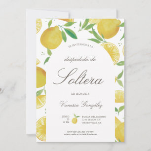 Lemon Thème de la douche nuptiale Invitation en es