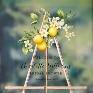 Lemon Themed Brautparty Willkommen Acrylschild