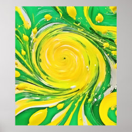 Lemon Tornado Design Poster