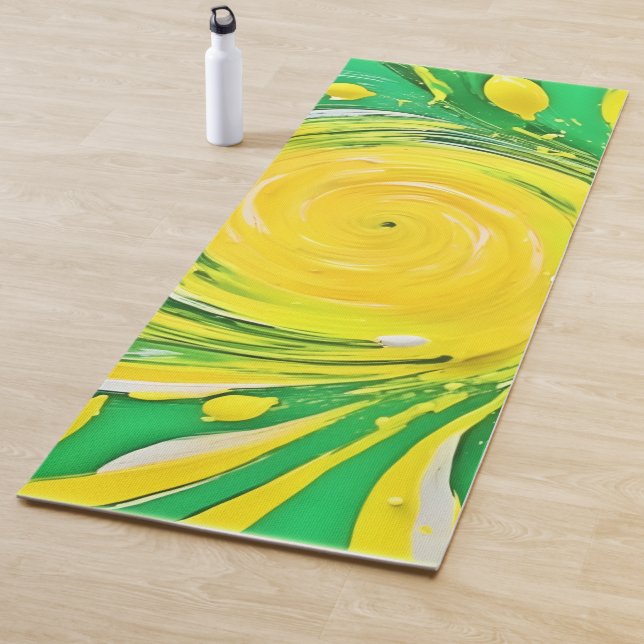Lemon Tornado Design Yogamatte (Beispiel)