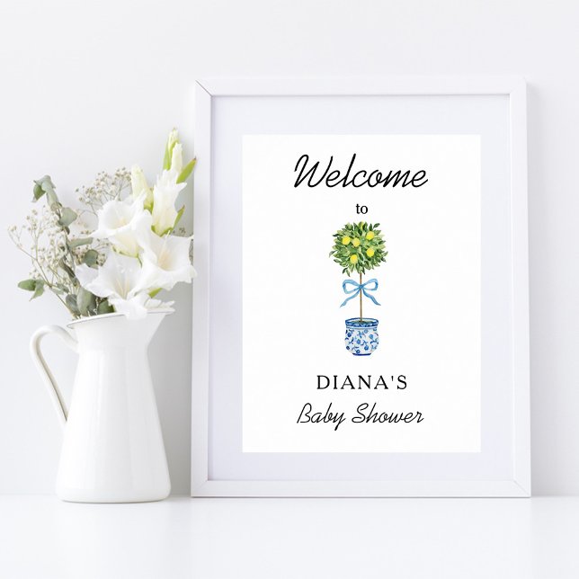 Lemon Tree Baby Dusche Willkommen Poster (Von Creator hochgeladen)