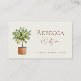 Lemon Tree Business Card Nutrional Therapist Visitenkarte