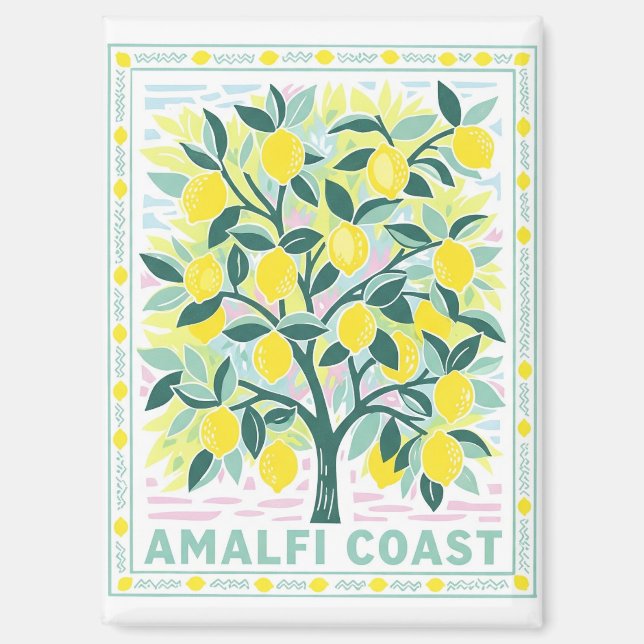 Lemon Tree in Amalfi Italien Magnet (Vorderseite)