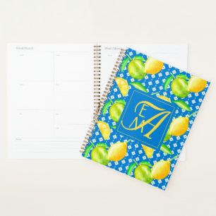 Lemon Tree Ocean Blue MONOGRAM