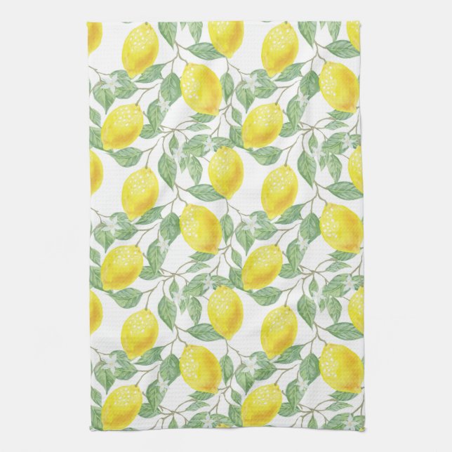 Lemon Tree Pattern Handtuch (Vertikal)