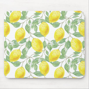 Lemon Tree Pattern Mousepad