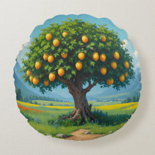 Lemon Tree Rundes Kissen