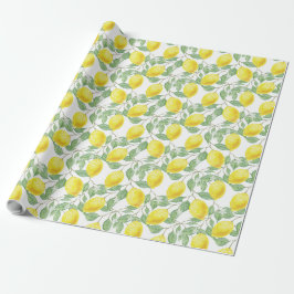 Lemon Tree Wrapping Paper Geschenkpapier