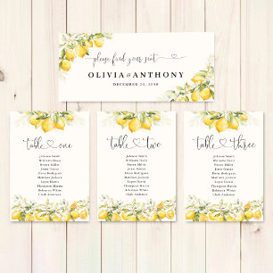Lemon und Greenery Citrus Wedding Head Table Sign