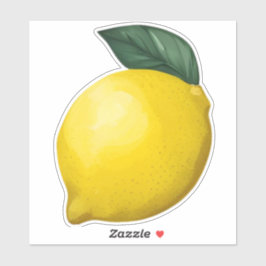 Lemon und Leaf-Aufkleber Aufkleber