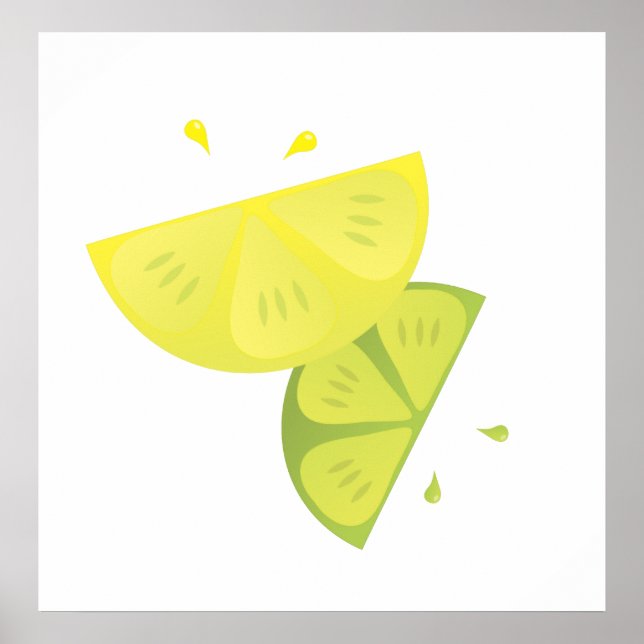 Lemon und Limon Burst Poster (Vorne)