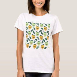 Lemon und Limon Citrus Cartoon Illustration T-Shirt