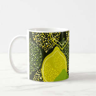 Lemon und Limon nahtlos. Kaffeetasse