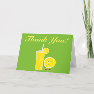 Lemon und Limonade vielen Dank Dankeskarte