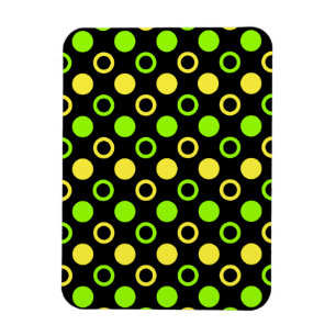 Lemon und Limone Ringe und Polka Dots von ST. Aylo Magnet