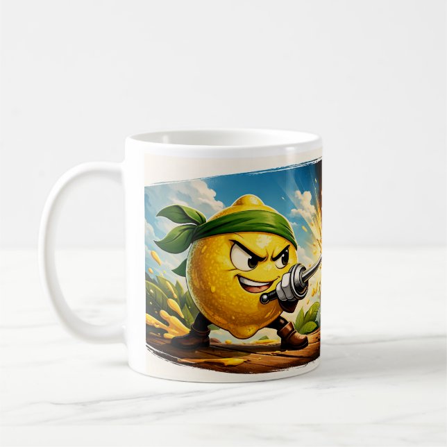 Lemon vs Coffee Duel Mug – FunnClassic Mug, 325 ml Kaffeetasse (Links)