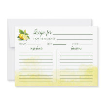 Lemon Wasserfarbene Flachkarte