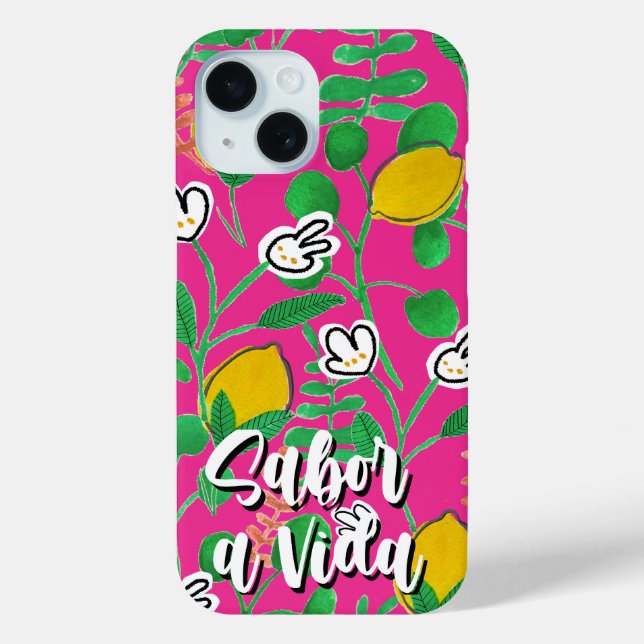 lemon watercolor Case-Mate iPhone hülle (Rückseite)