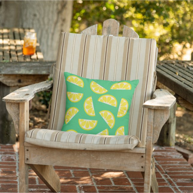 Lemon Wedges Außenkissen Kissen (Stuhl)