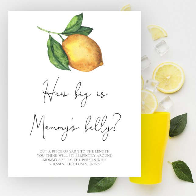 Lemon Wie groß ist das Bauchspiel der Mama Poster (Von Creator hochgeladen)
