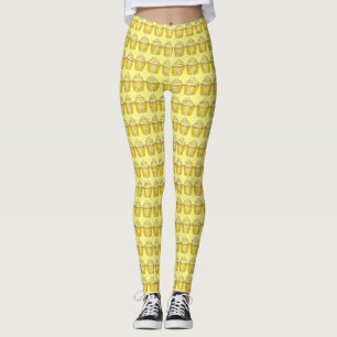 Lemon Yellow Cupcake Cupcakes Cupcakes Cake Print  Leggings