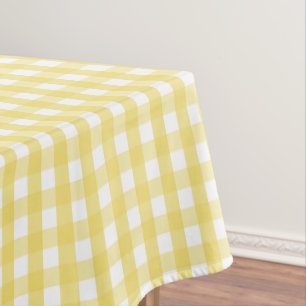 Lemon Yellow Gingham Tischdecke