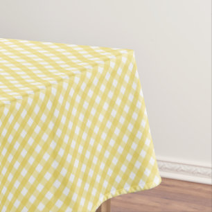 Lemon Yellow Gingham Tischdecke