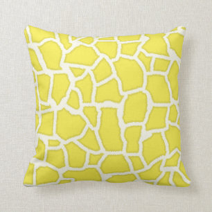 Lemon Yellow Giraffe Tierwerbung Kissen