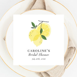 Lemon Yellow Main Squeeze Paper Napkin Serviette