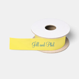 Lemon Yellow Monogram Satinband