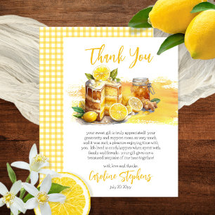 Lemon Zest Luscious Lemon Cake Ginger Tea Dankeskarte
