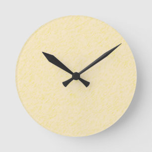Lemon Zest print - gelbes Mantel-Accessoire Sonder Runde Wanduhr