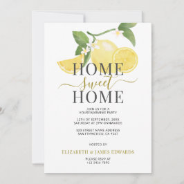 Lemon Zuhause Sweet Zuhause Housewärming Party Einladung