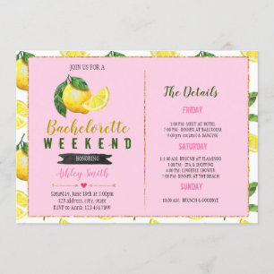 Lemonade Bachelorette Einladung