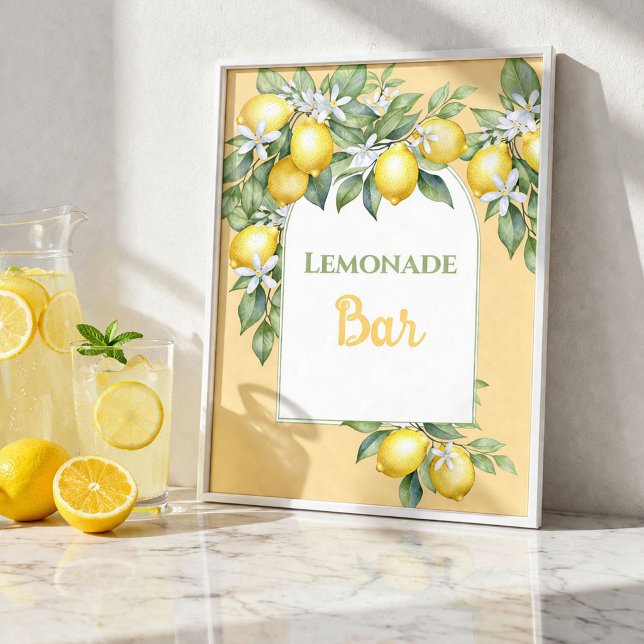 Lemonade Bar Birthday Poster (Von Creator hochgeladen)