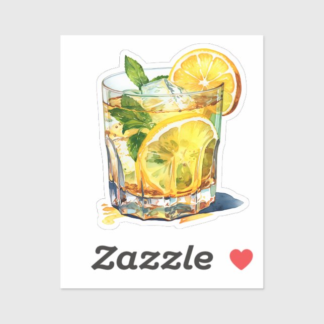 Lemonade Cocktail Drink Aufkleber (Blatt)