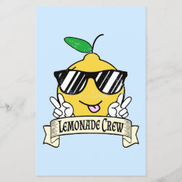 Lemonade Crew - Kawaii Peace Hand und Sonnenbrille Flyer