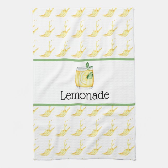 Lémonade Dans Une Serviette De Cuisine En Verre (Vertical)