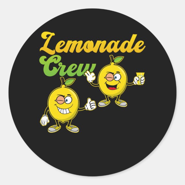 Lemonade Dealer Lemonade Crew Lemonade Stand Boss Runder Aufkleber (Vorderseite)
