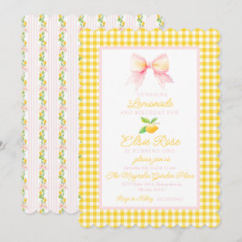 Lemonade Einladung zum ersten Geburtstag