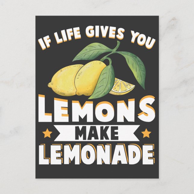 Lemonade Lover Kid Frucht Sour Lemon Stand Postkarte (Vorderseite)