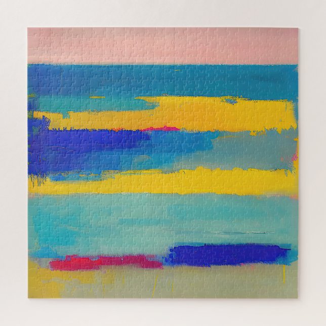 "Lemonade Lullaby" Abstrakte Kunst (Vertikal)