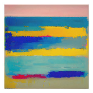"Lemonade Lullaby" Abstrakte Kunst Poster