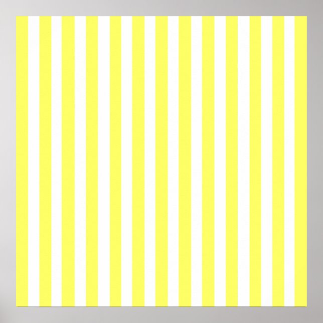 Lemonade Modern Stripes Poster (Vorne)