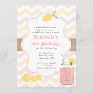 Lemonade rose - Invitation Vintage douce et douce