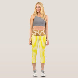 "LEMONADE SAFARI" HOCHTAILLE CAPRI LEGGINGS